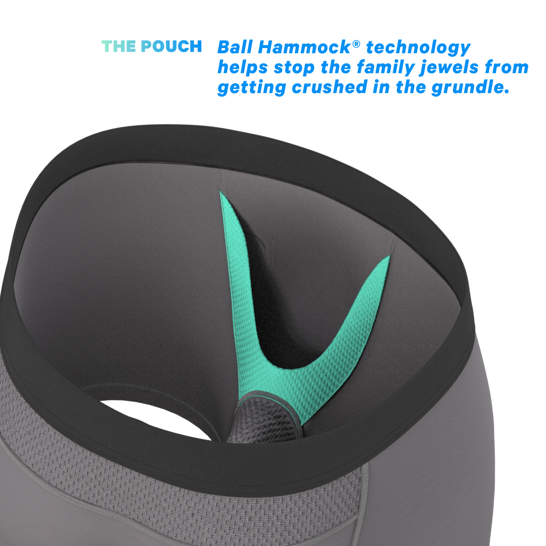 The Gray Wolf Cooling Boxer Briefs | Gray paradICE™ Ball Hammock® Underwear