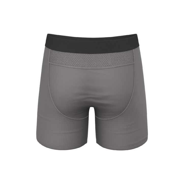 The Gray Wolf Cooling Boxer Briefs | Gray paradICE™ Ball Hammock® Underwear