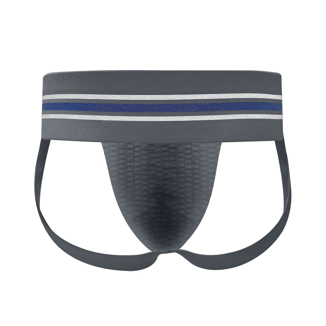 HisJock Core Jock in Zaddy Grey 3 inch waistband – men's grey classic athletic jockstrap