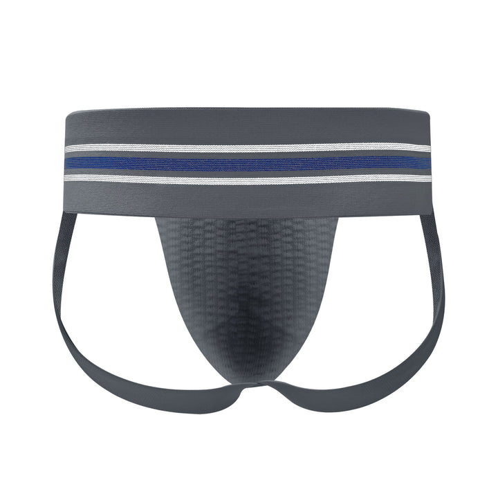 HisJock Core Jock in Zaddy Grey 3 inch waistband – men's grey classic athletic jockstrap