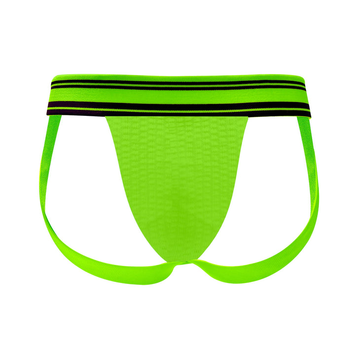 HisJock Core Jock in Brat Green 2 inch waistband – men's green classic athletic jockstrap