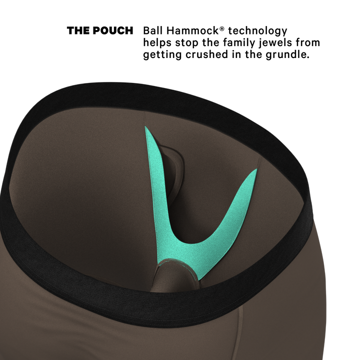 Shinesty "The Grey's Growl" Wolf Long Leg Ball Hammock® Pouch Boxer Briefs