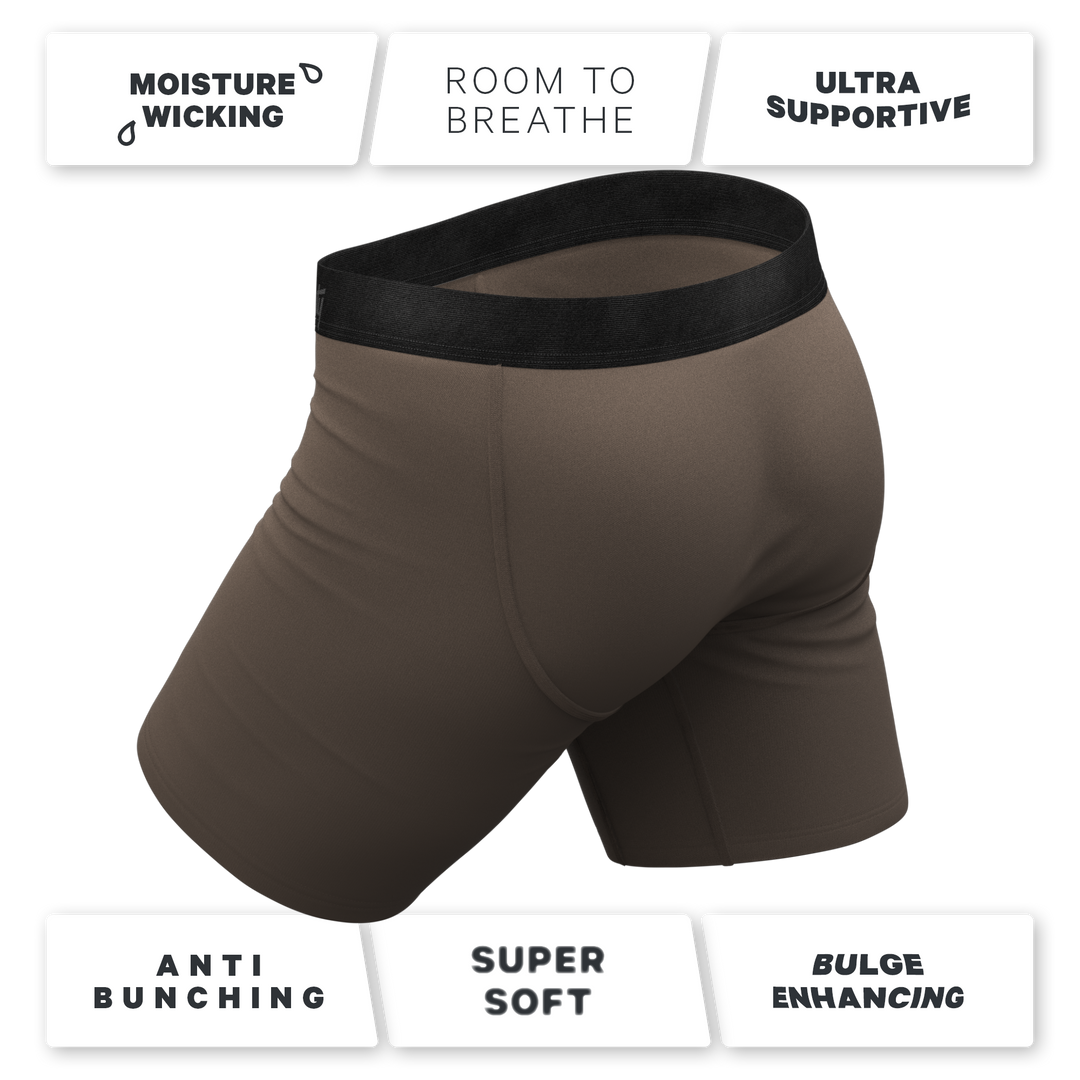 Shinesty "The Grey's Growl" Wolf Long Leg Ball Hammock® Pouch Boxer Briefs