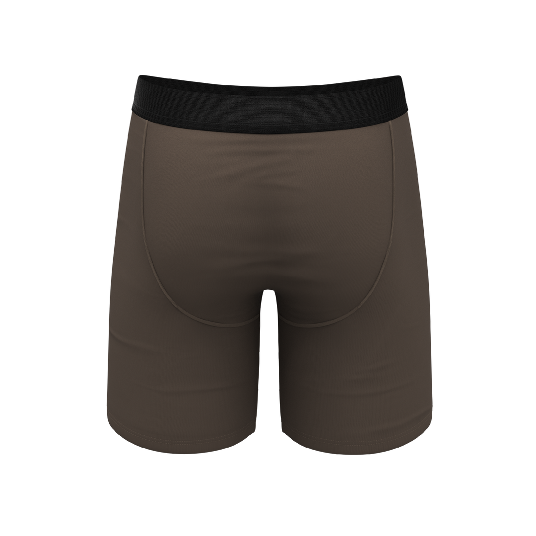 Shinesty "The Grey's Growl" Wolf Long Leg Ball Hammock® Pouch Boxer Briefs