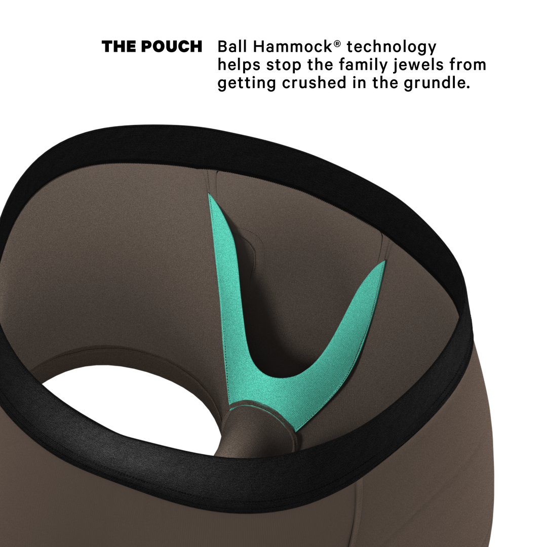 Shinesty "The Grey's Growl" Wolf Print Ball Hammock® Pouch Trunks Underwear