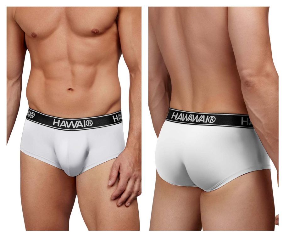 HAWAIR Microfiber Men's Bikini Brief in White – men's briefs