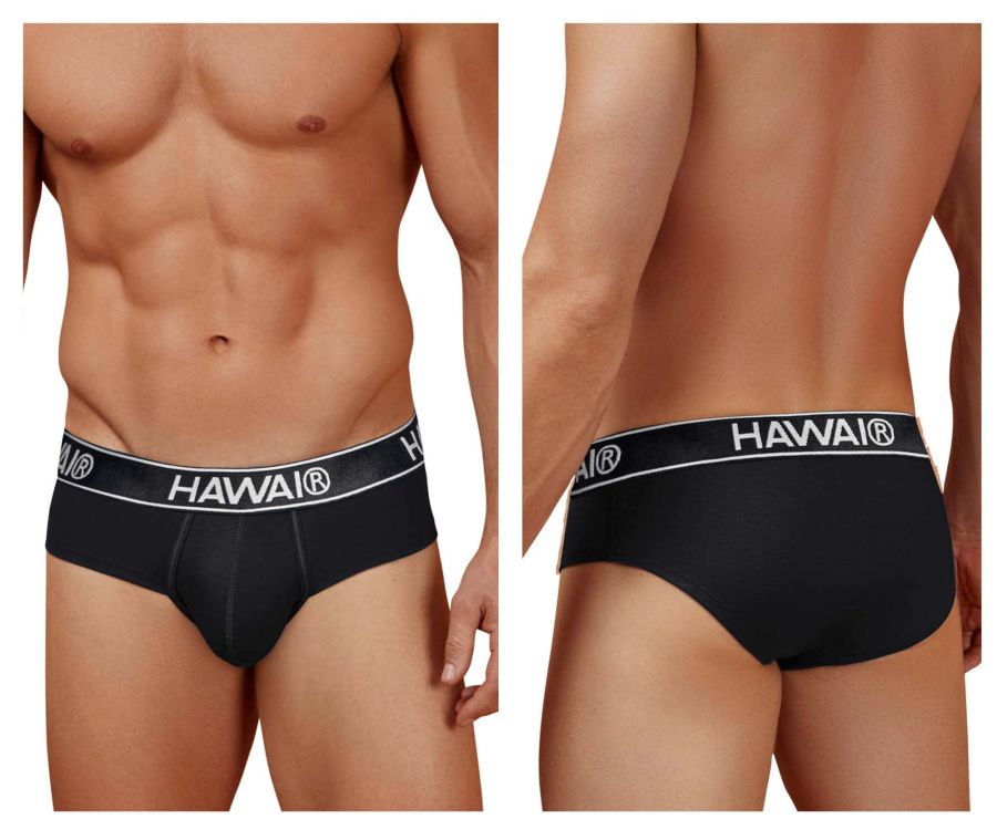 HAWAIR Cotton blend Men's Bikini Brief in Black 01 – men's briefs