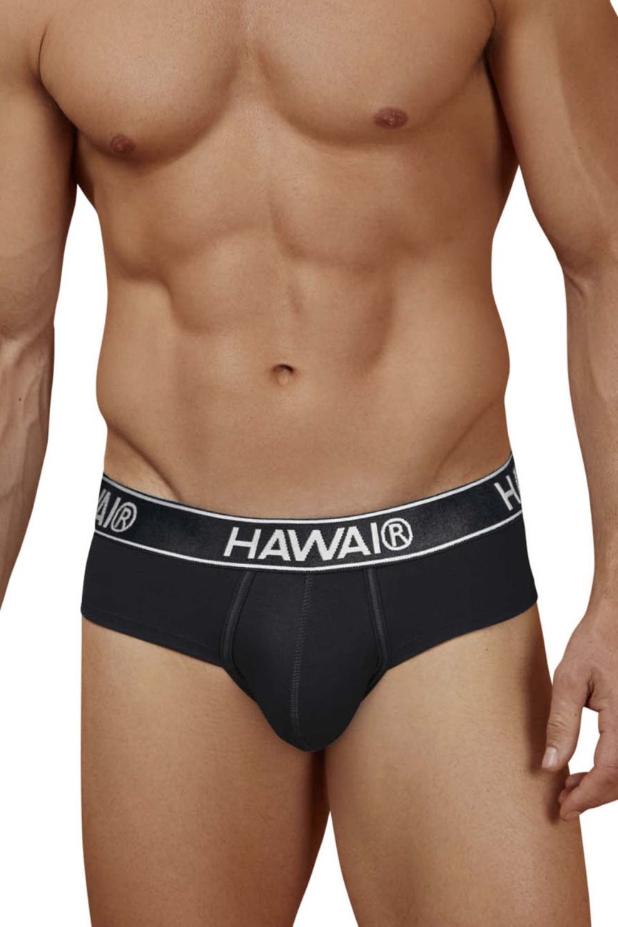 HAWAIR Cotton blend Men's Bikini Brief in Black 01 – men's briefs