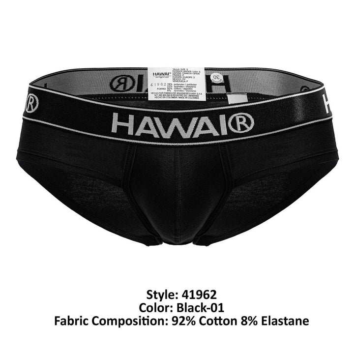 HAWAIR Cotton blend Men's Bikini Brief in Black 01 – men's briefs