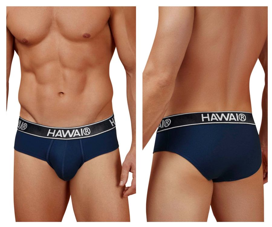 HAWAIR Cotton blend Men's Bikini Brief in Dark Blue 01 – men's briefs