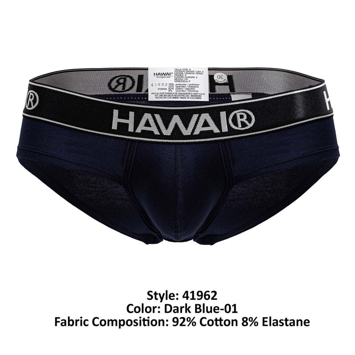 HAWAIR Cotton blend Men's Bikini Brief in Dark Blue 01 – men's briefs