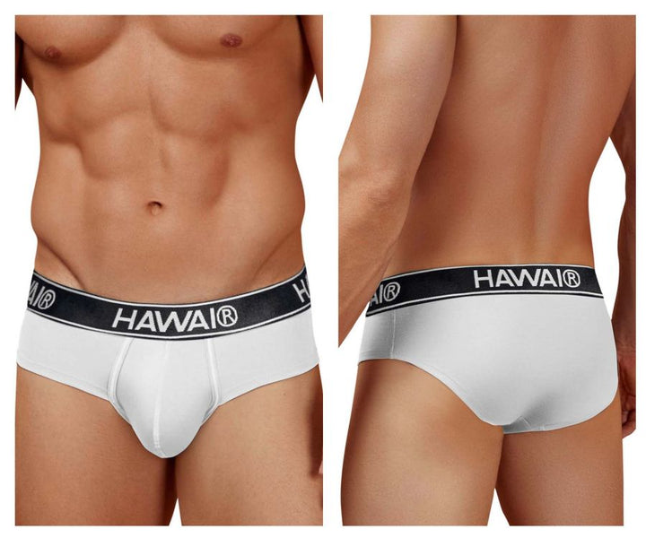 HAWAIR Cotton blend Men's Bikini Brief in White 01 – men's briefs