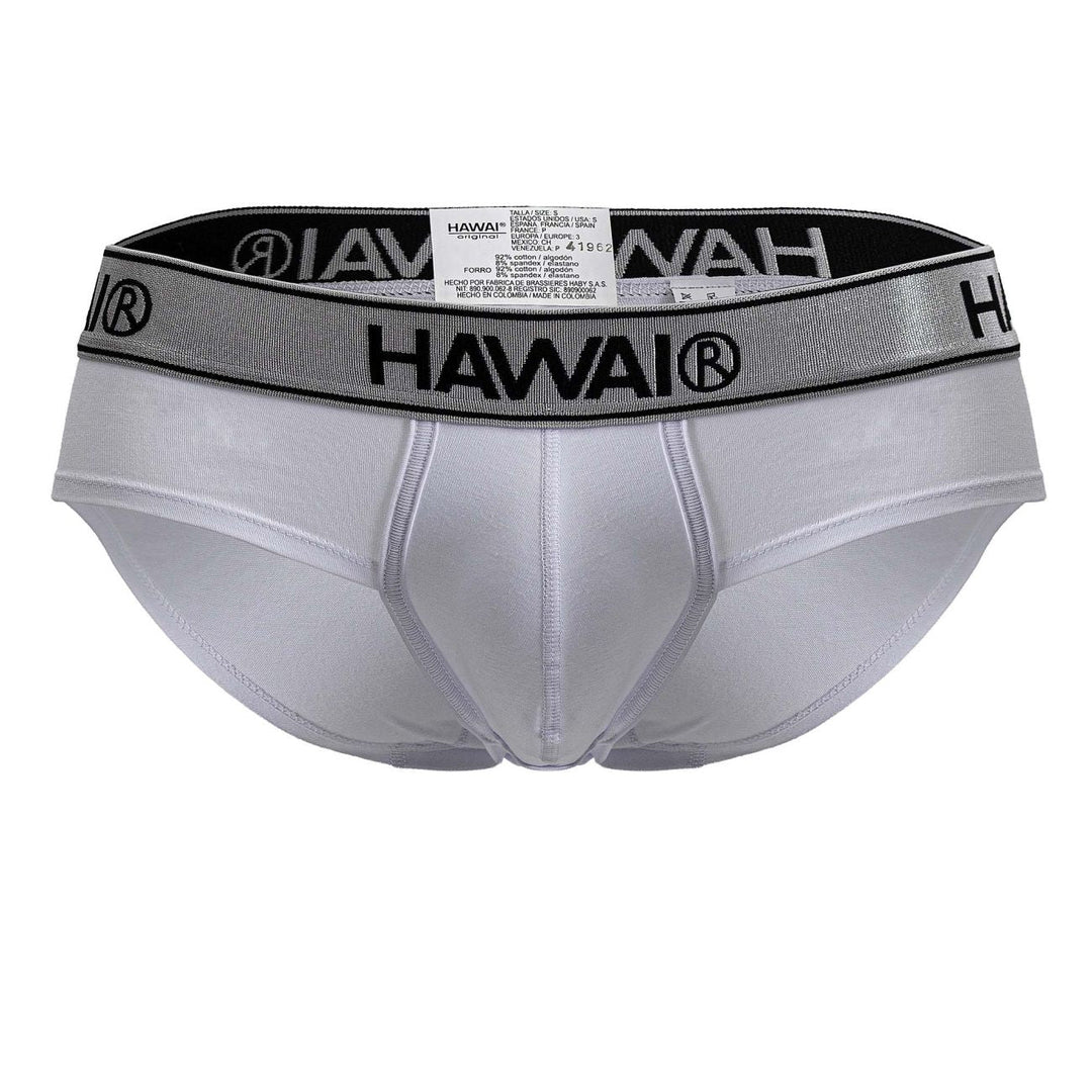 HAWAIR Cotton blend Men's Bikini Brief in White 01 – men's briefs