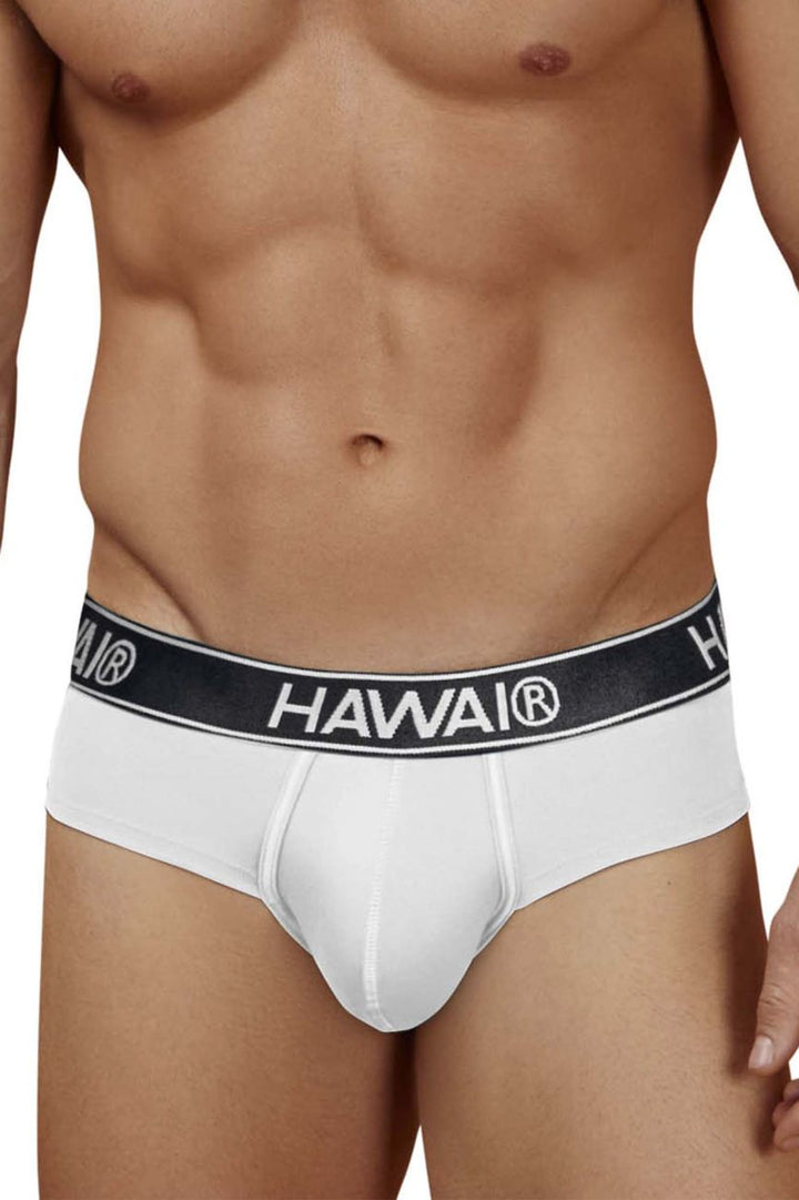 HAWAIR Cotton blend Men's Bikini Brief in White 01 – men's briefs