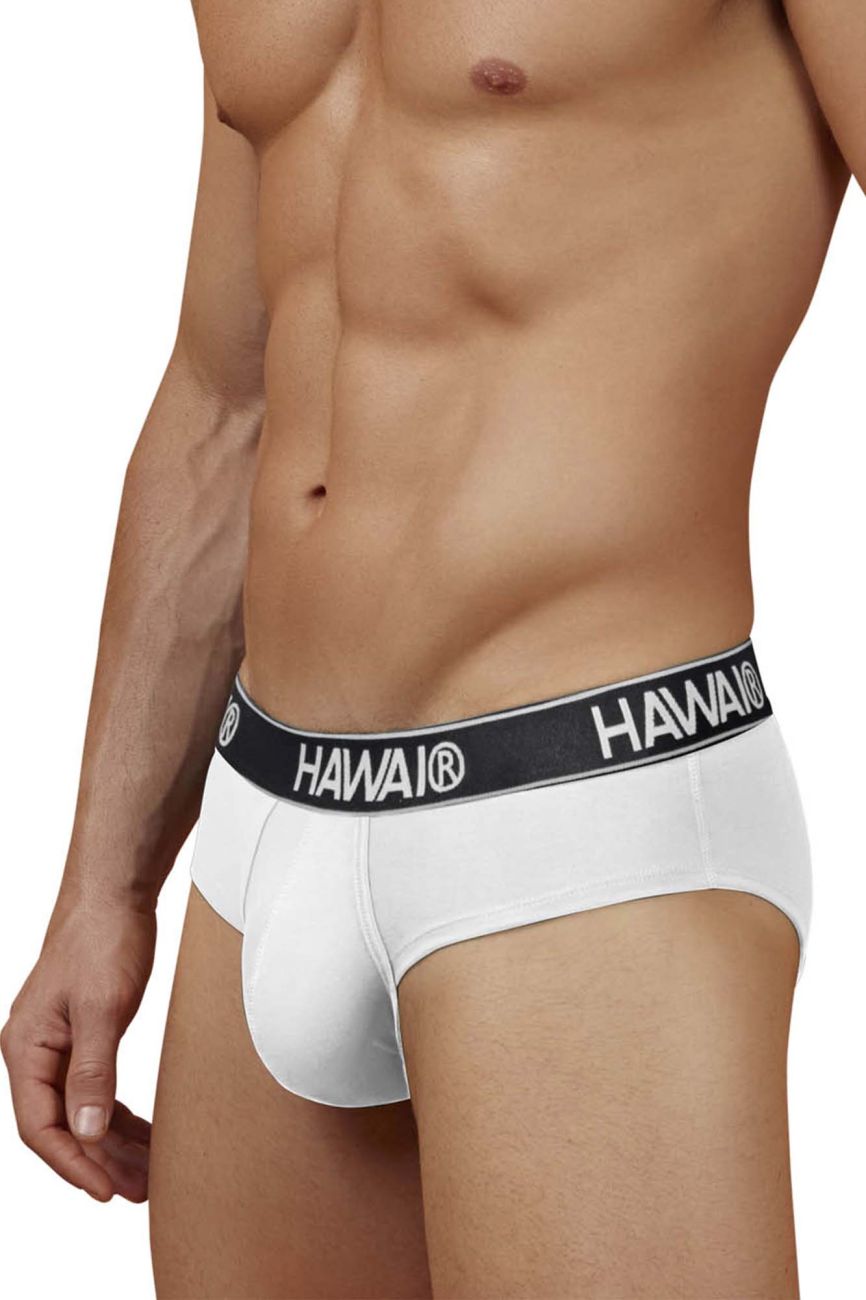 HAWAIR Cotton blend Men's Bikini Brief in White 01 – men's briefs