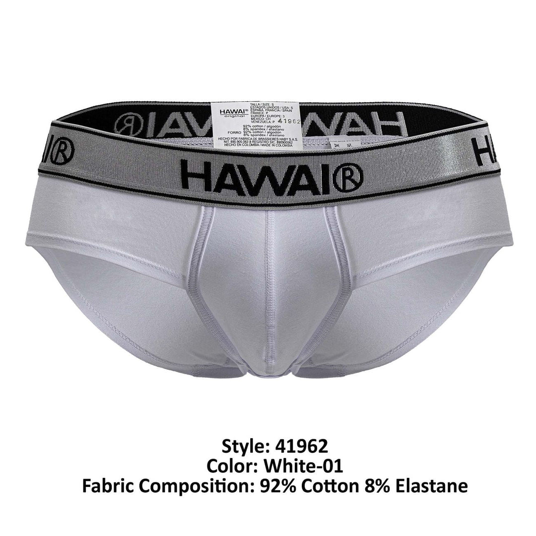 HAWAIR Cotton blend Men's Bikini Brief in White 01 – men's briefs