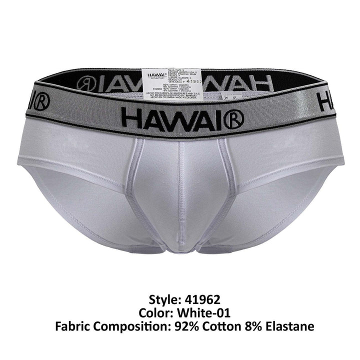 HAWAIR Cotton blend Men's Bikini Brief in White 01 – men's briefs