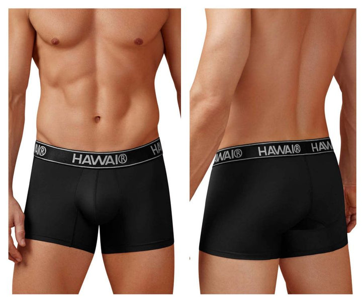 HAWAIR Microfiber Men's Trunk Underwear in Black 01 – men's trunks