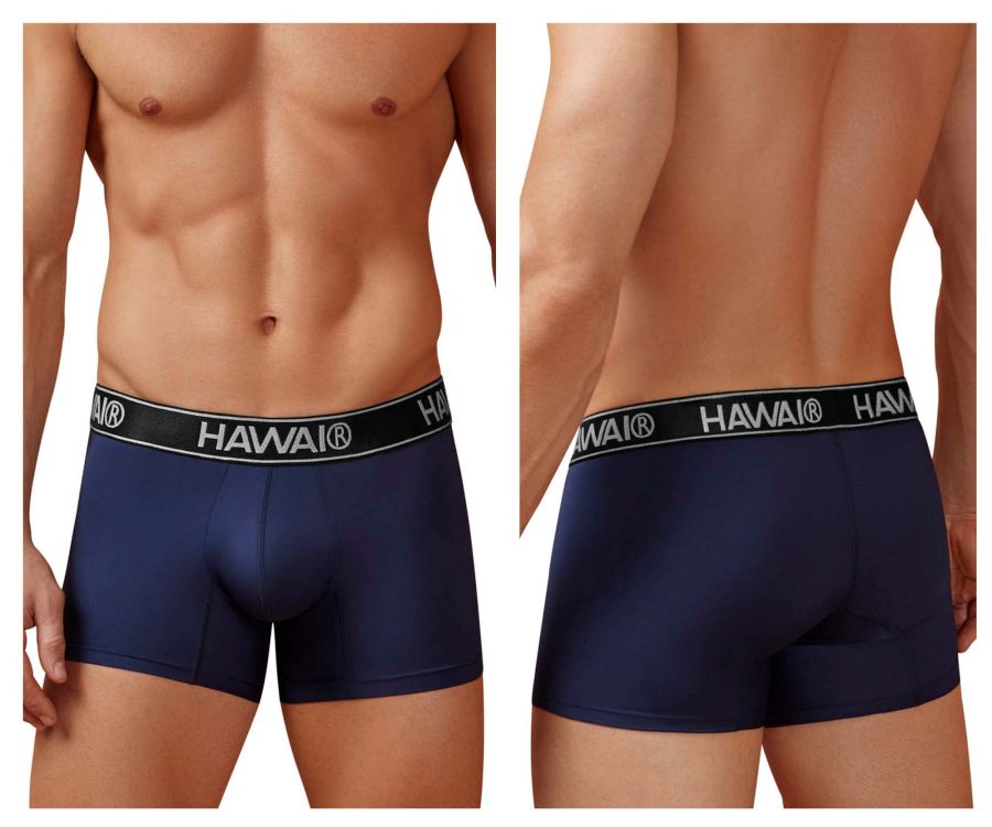 HAWAIR Microfiber Men's Trunk Underwear in Dark Blue 01 – men's trunks
