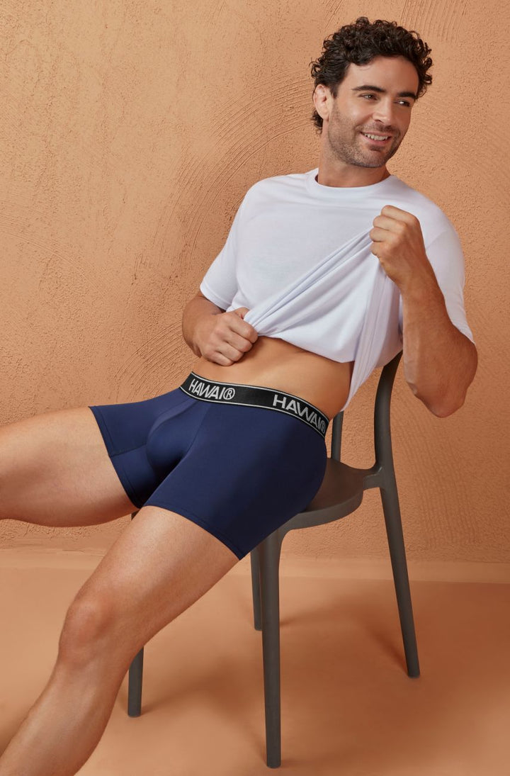 HAWAIR Microfiber Men's Trunk Underwear in Dark Blue 01 – men's trunks