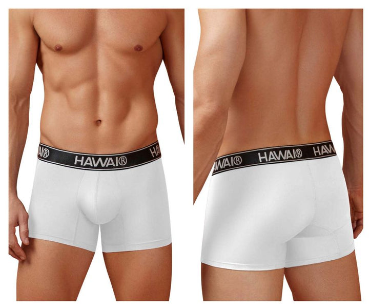 HAWAIR Microfiber Men's Trunk Underwear in White 01 – men's trunks