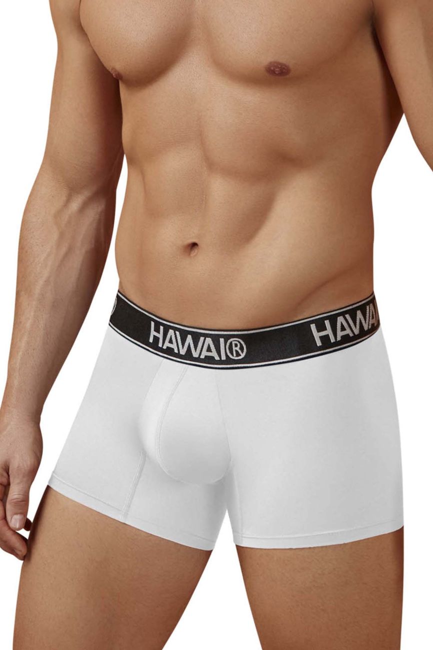 HAWAIR Microfiber Men's Trunk Underwear in White 01 – men's trunks