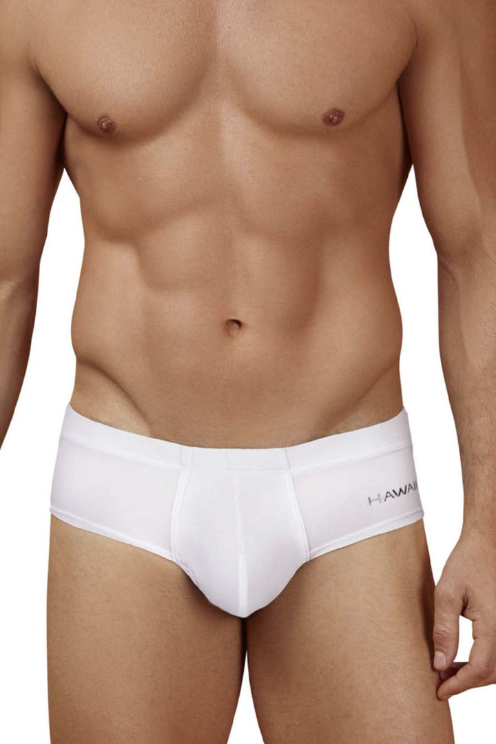 HAWAIR Microfiber Men's Bikini Brief in White 01 – men's briefs