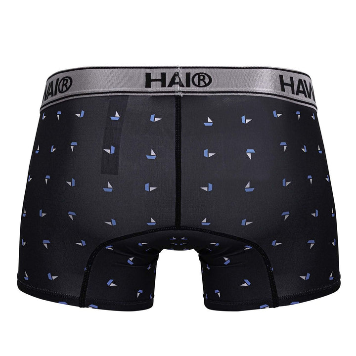 HAWAIR Printed Microfiber Men's Trunk Underwear in Black – men's trunks