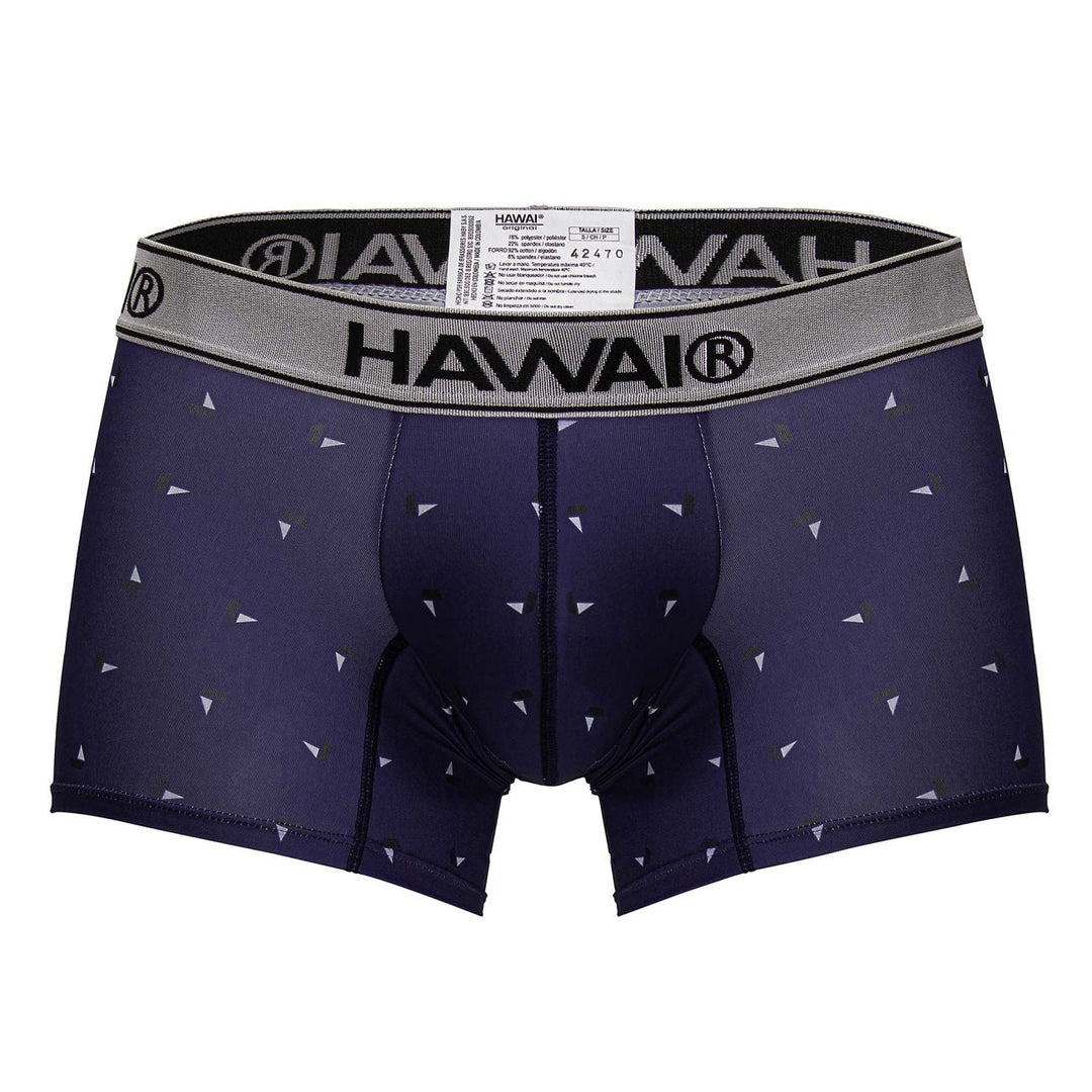 HAWAIR Printed Microfiber Trunks in Blue – men's trunks