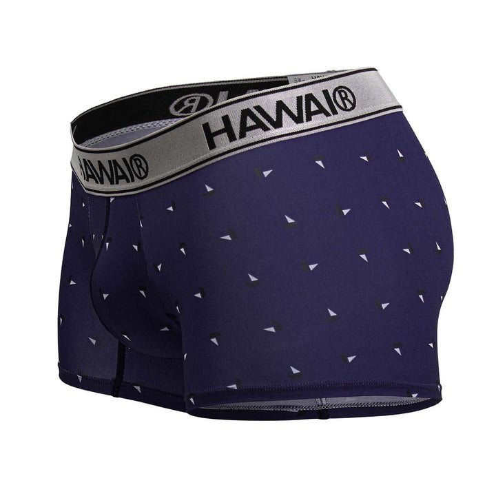 HAWAIR Printed Microfiber Trunks in Blue – men's trunks