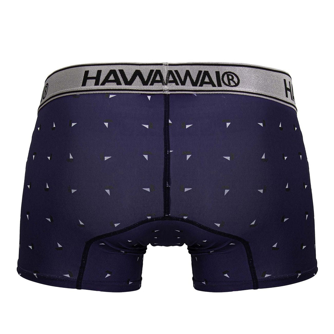 HAWAIR Printed Microfiber Trunks in Blue – men's trunks