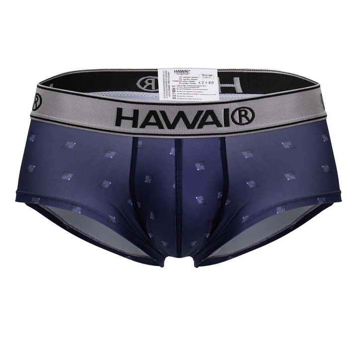 HAWAIR Printed Microfiber Briefs in Blue – men's briefs