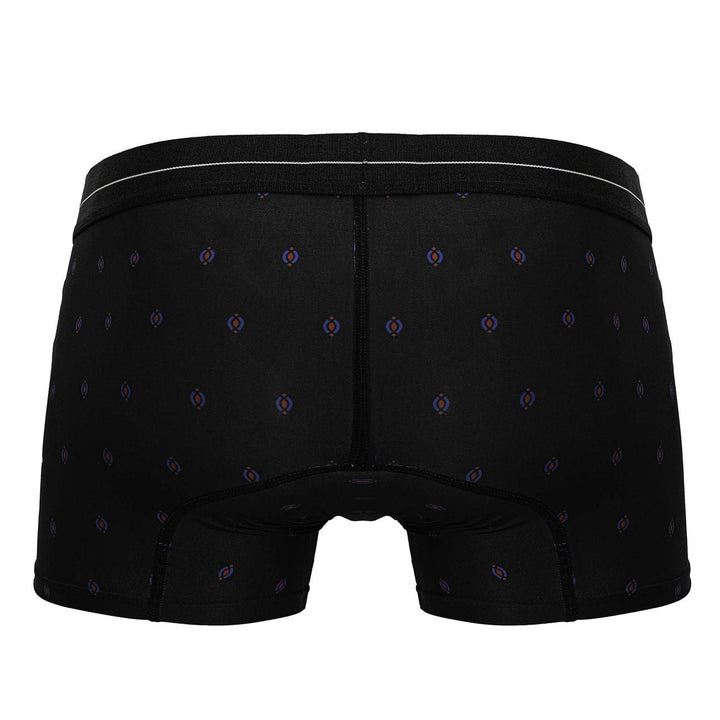 HAWAIR Printed Microfiber Trunks in Black – men's trunks