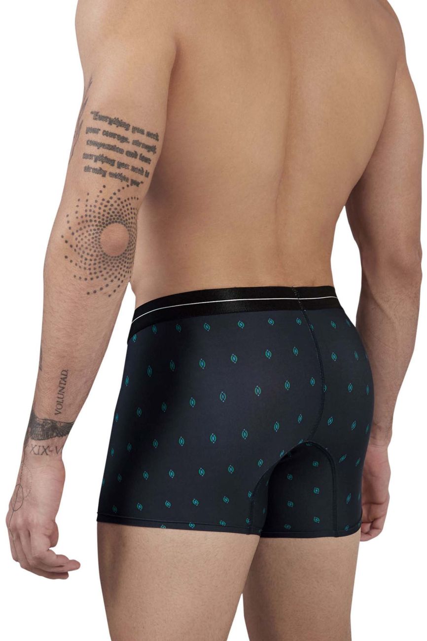 HAWAIR Printed Microfiber Trunks in Dark Blue – men's trunks