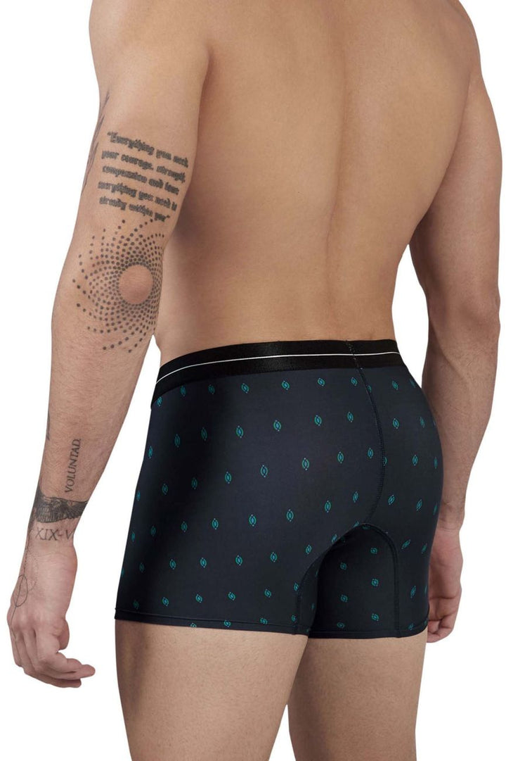 HAWAIR Printed Microfiber Trunks in Dark Blue – men's trunks