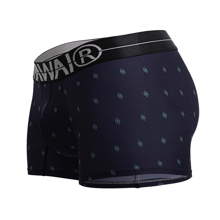 HAWAIR Printed Microfiber Trunks in Dark Blue – men's trunks