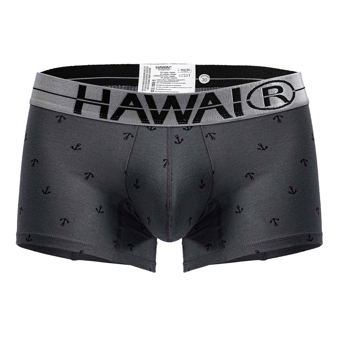 HAWAIR Cotton blend Men's Trunk Underwear in Gray – men's trunks