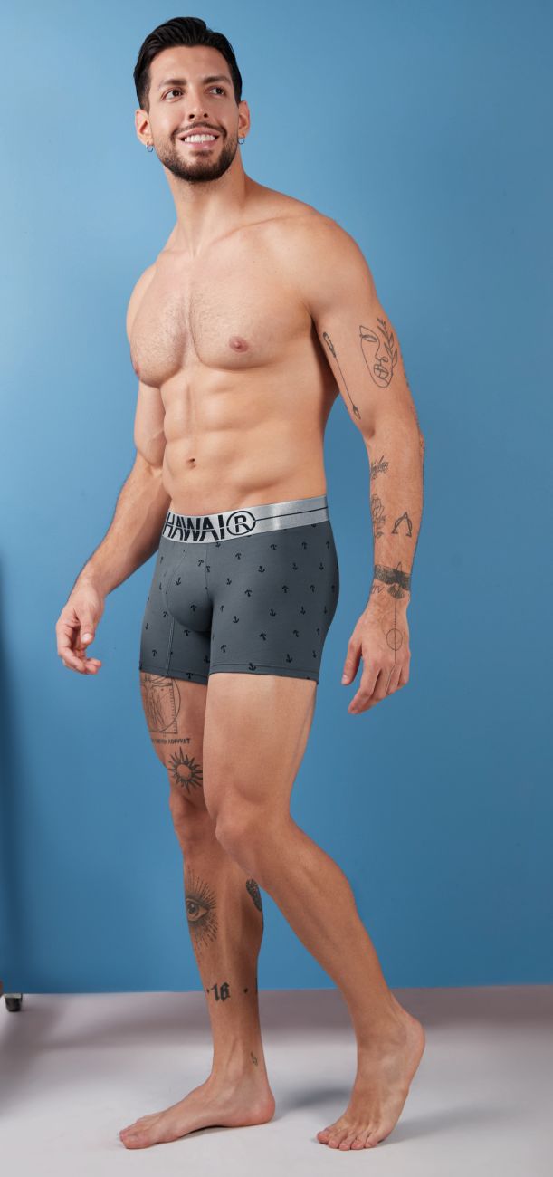 HAWAIR Cotton blend Men's Trunk Underwear in Gray – men's trunks