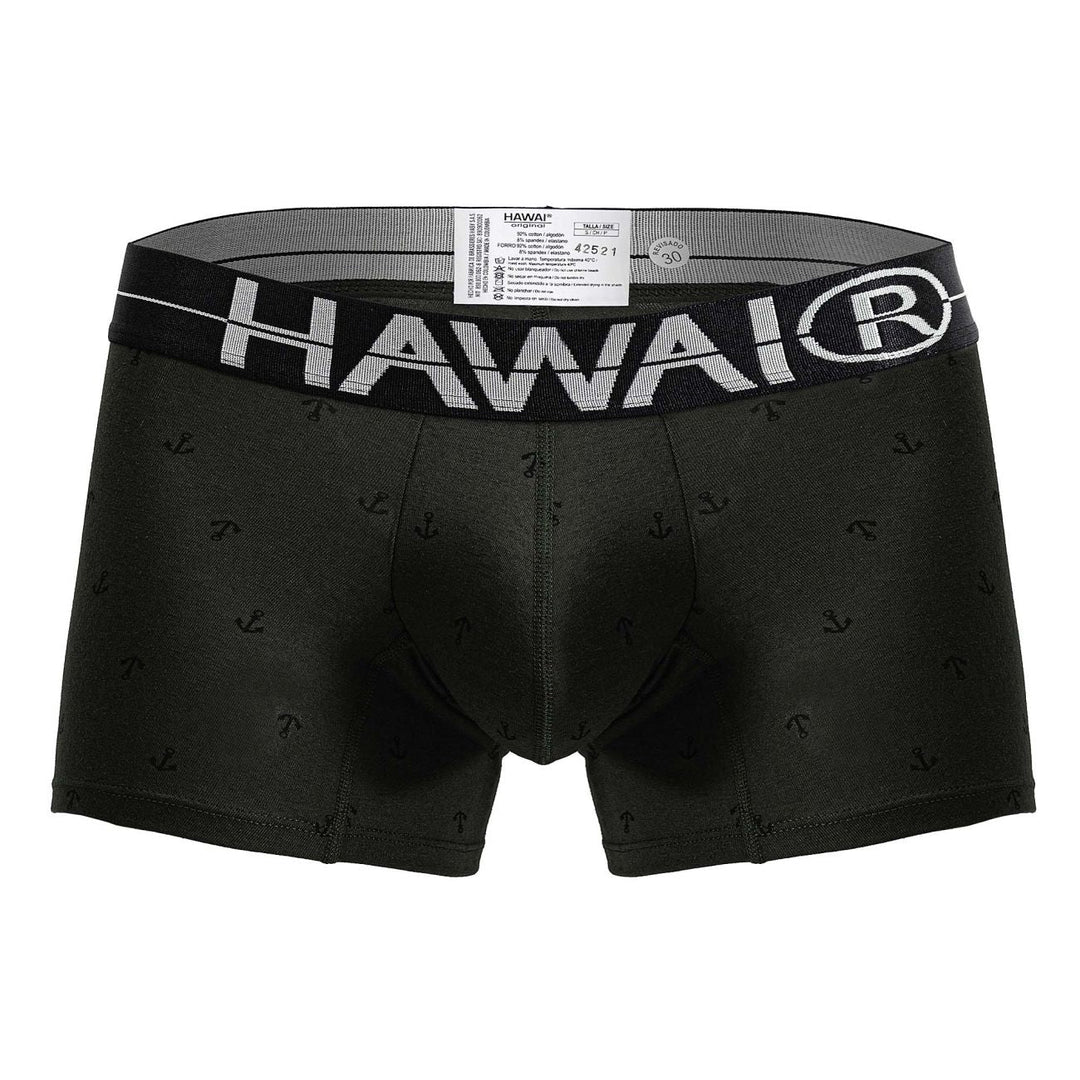 HAWAIR Cotton blend Men's Trunk Underwear in Military Green – men's trunks