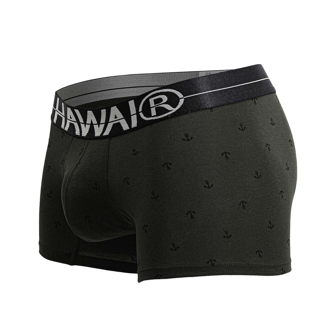 HAWAIR Cotton blend Men's Trunk Underwear in Military Green – men's trunks