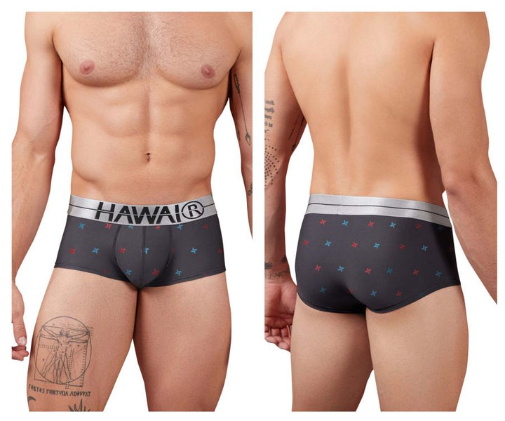 HAWAIR Printed Microfiber Men's Bikini Brief in Gray – men's briefs