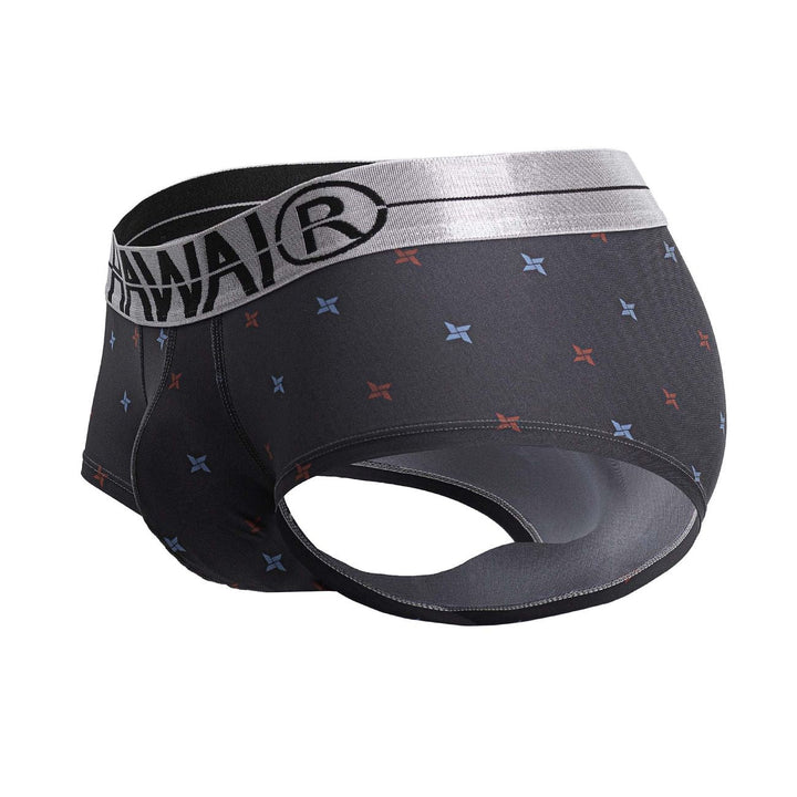HAWAIR Printed Microfiber Men's Bikini Brief in Gray – men's briefs