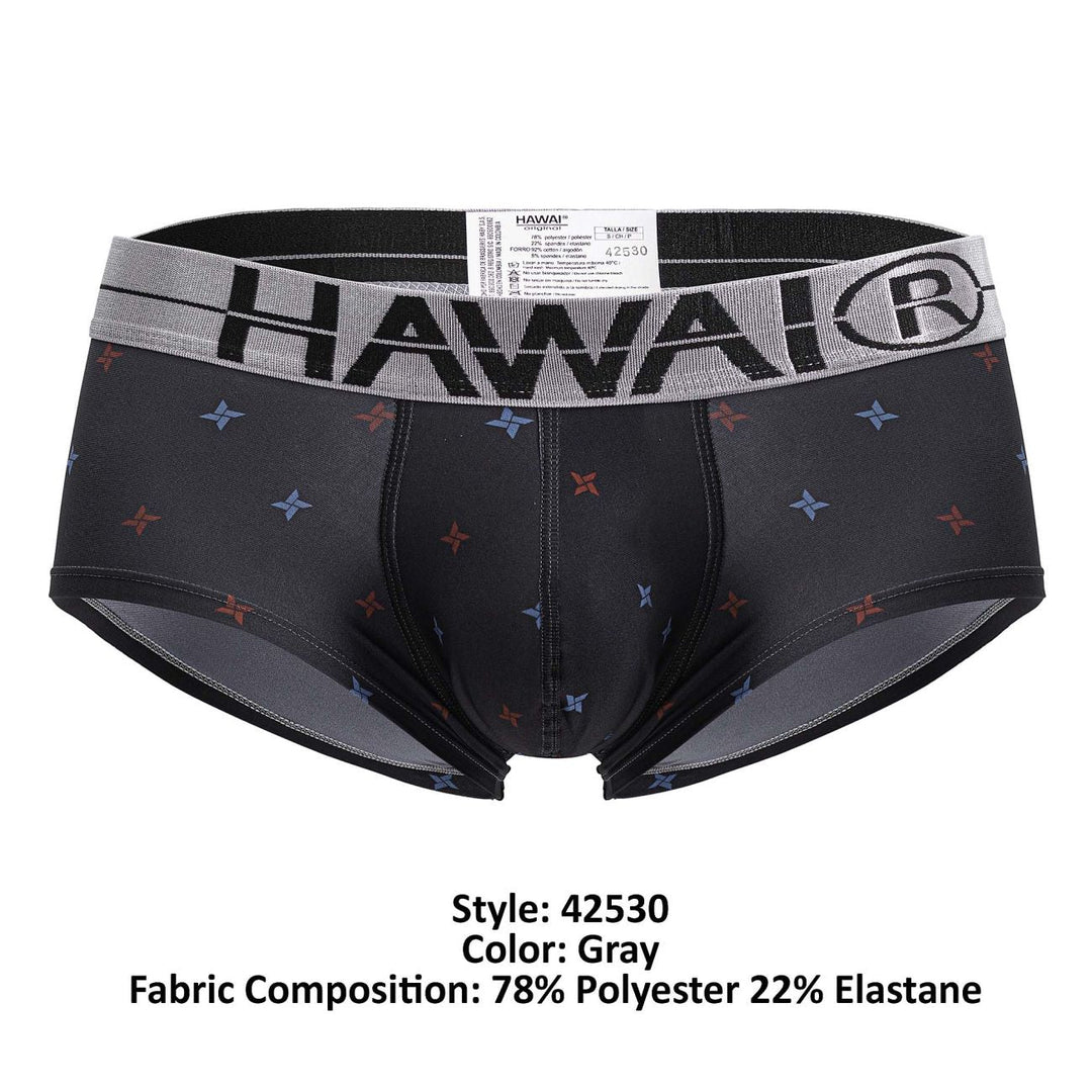HAWAIR Printed Microfiber Men's Bikini Brief in Gray – men's briefs