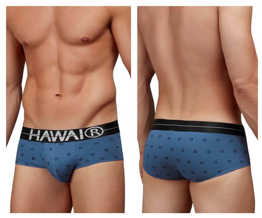 HAWAIR Cotton blend Men's Bikini Brief in Blue Quartz – men's briefs
