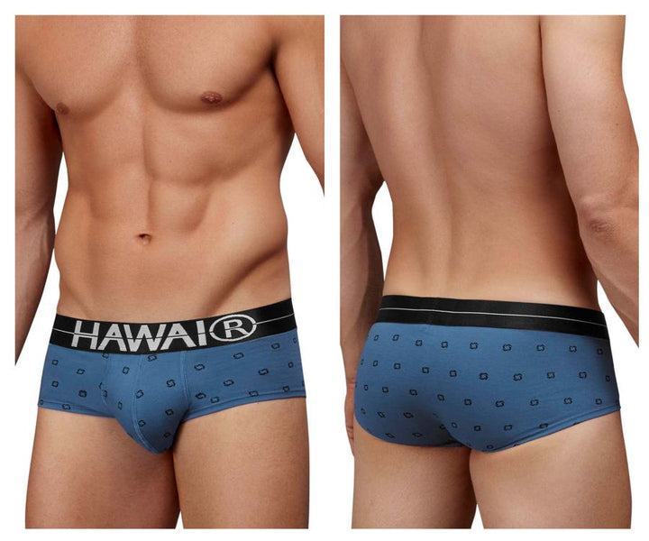 HAWAIR Cotton blend Men's Bikini Brief in Blue Quartz – men's briefs