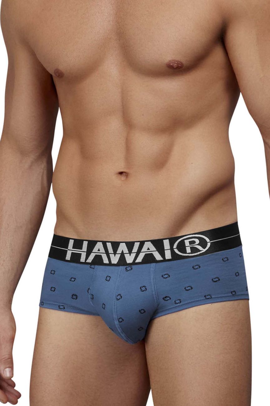 HAWAIR Cotton blend Men's Bikini Brief in Blue Quartz – men's briefs