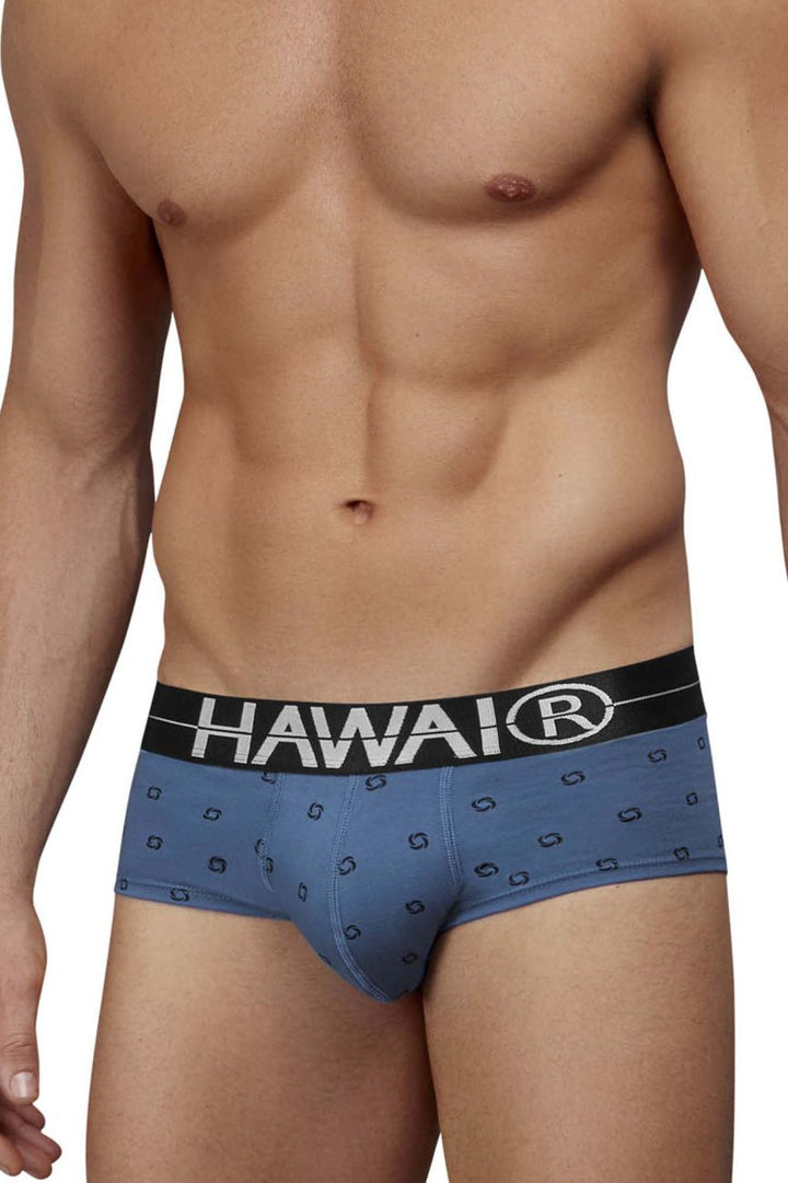 HAWAIR Cotton blend Men's Bikini Brief in Blue Quartz – men's briefs