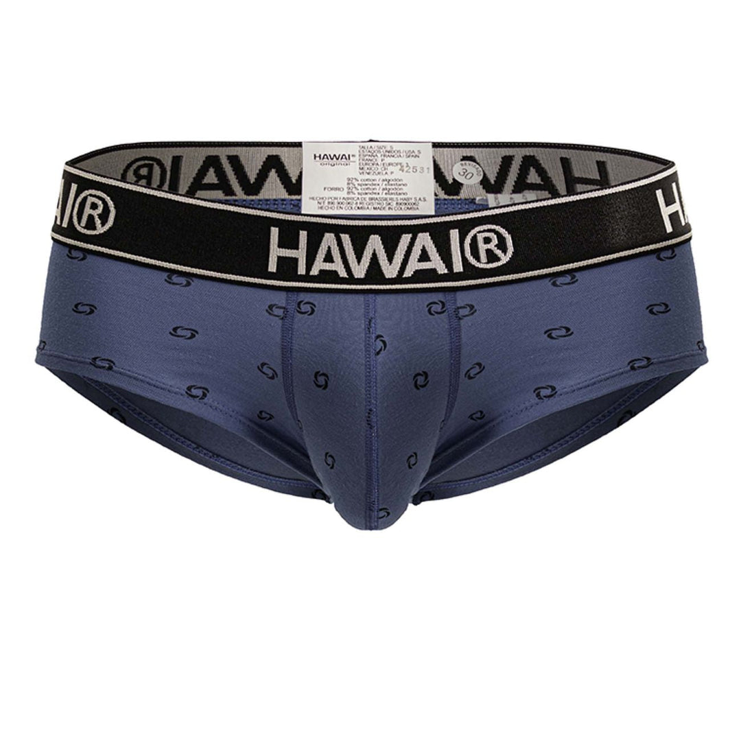 HAWAIR Cotton blend Men's Bikini Brief in Blue Quartz – men's briefs