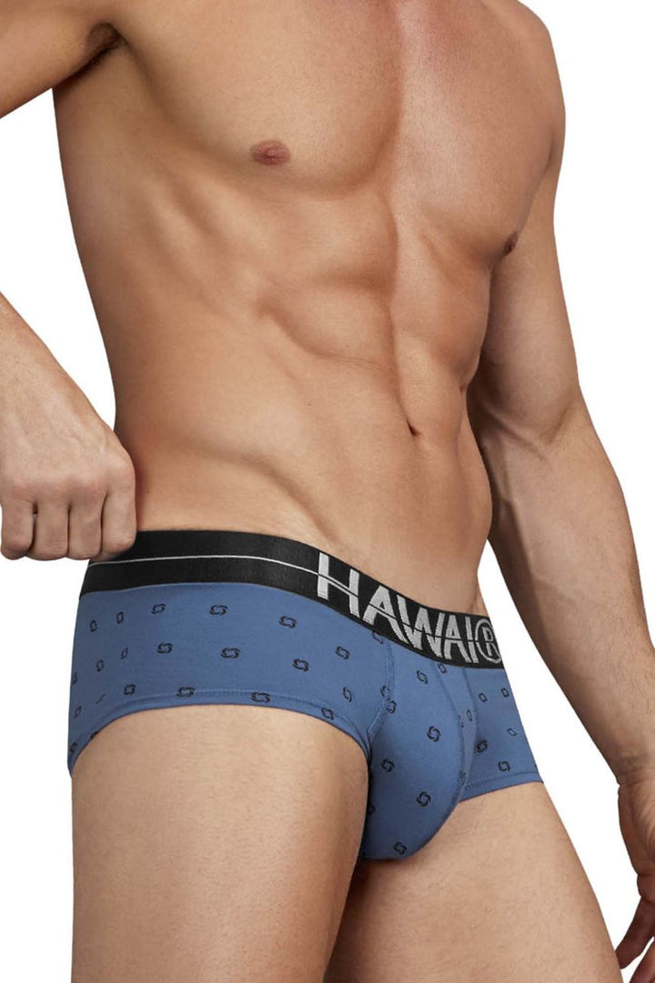HAWAIR Cotton blend Men's Bikini Brief in Blue Quartz – men's briefs