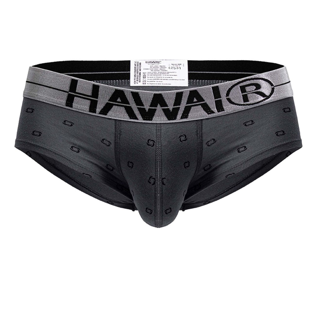 HAWAIR Cotton blend Men's Bikini Brief in Gray – men's briefs